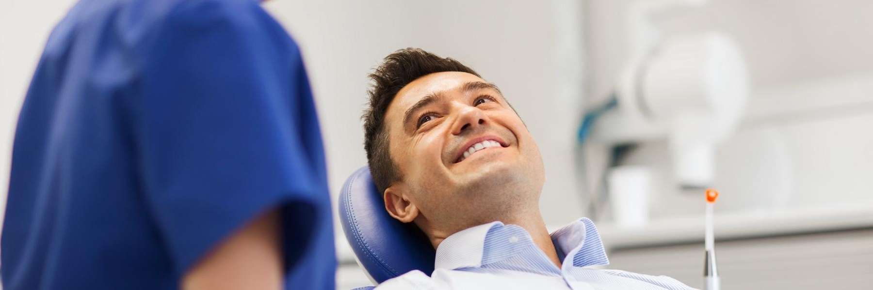 A male patient waiting to get treated at in Edmond, OK