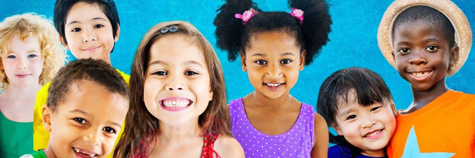 Kids smiling after dental services at Edmond Dental Center