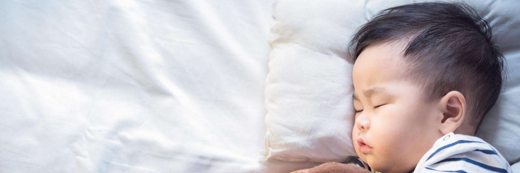 An image of a child sleeping in Edmond, OK