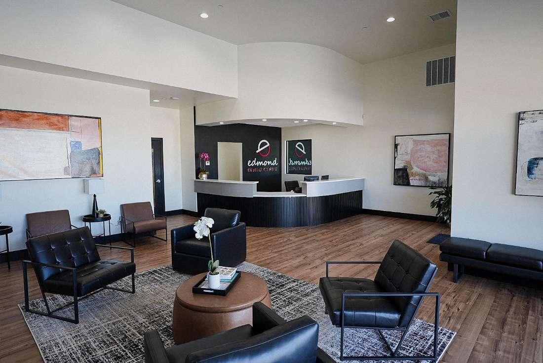 Waiting room in Edmond Dental Center, Edmond, OK.
